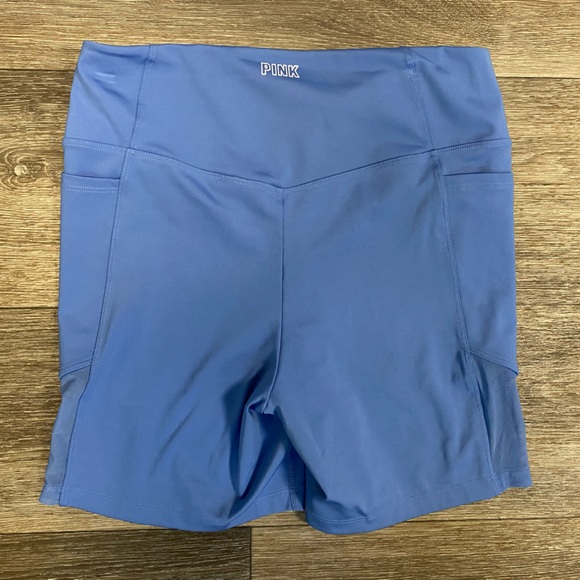 VICTORIA'S SECRET Blue short tights & matching  T-shirt size Large - Picture 4 of 11